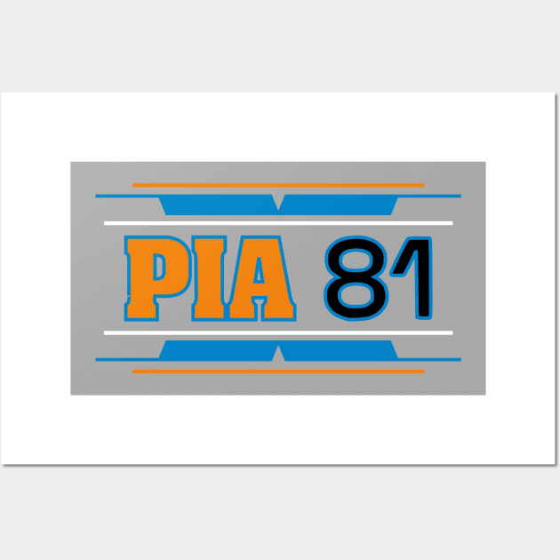 #81 PIA Logo Wall Art by Lifeline/BoneheadZ Apparel